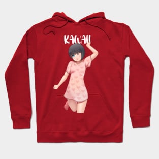 kawaii sleepover anime girl Hoodie